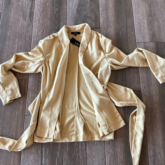 NWT Lulus Marigold tie front unlined blazer size small - Picture 5 of 8
